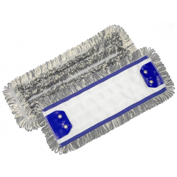 Mop płaski 40cm FLIPPER InterTom (mix kolor) bawełna / klips 2 oczka